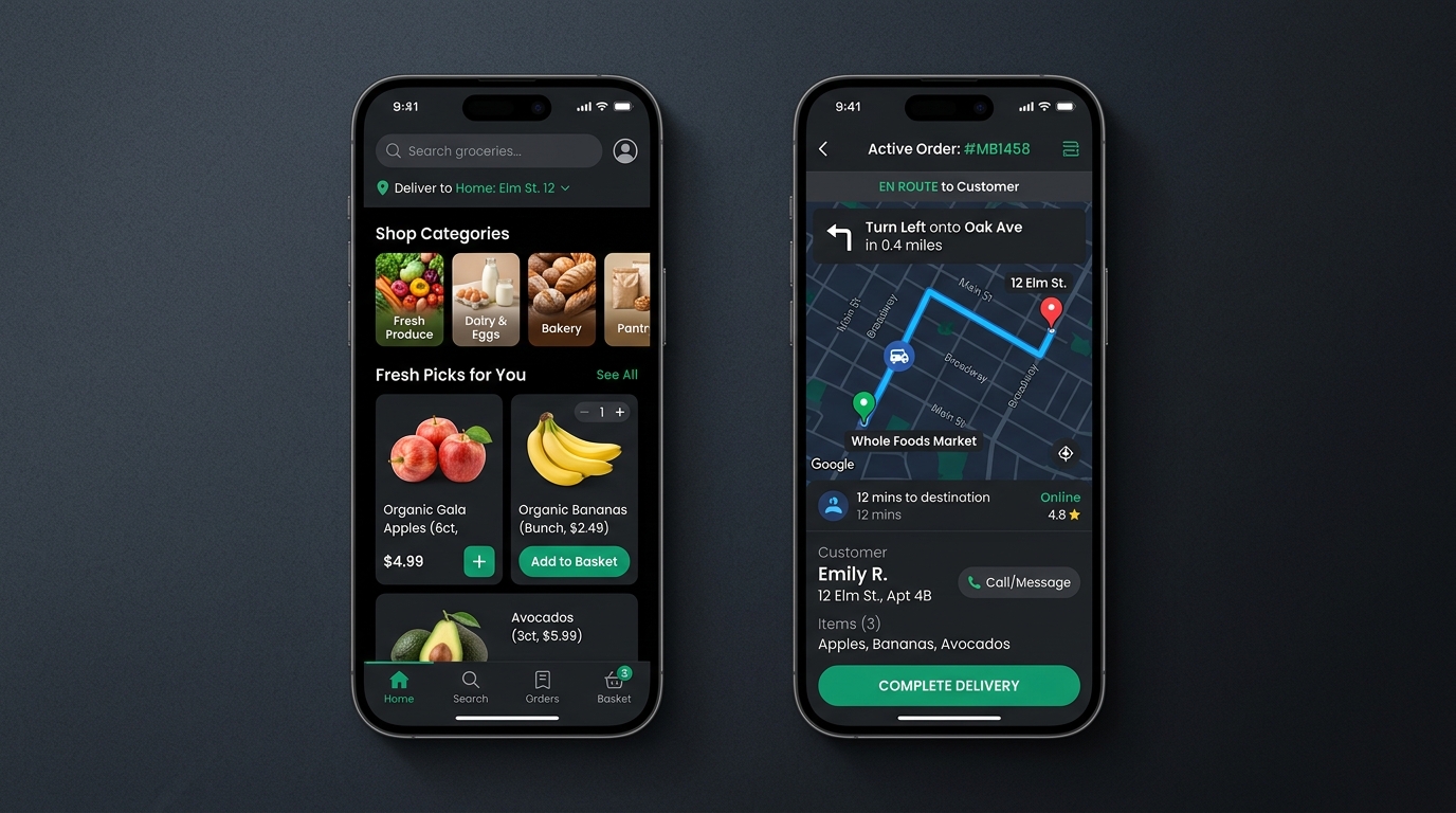 MyBasket Mobile Grocery Delivery Platform